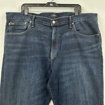 Polo Ralph Lauren Jeans Mens 44x30 Blue Prospect Straight Denim Dark Tag44x34