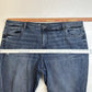 Kut From The Kloth Jeans Womens 24W Reese Ankle Straight Denim Blue Fray NEW