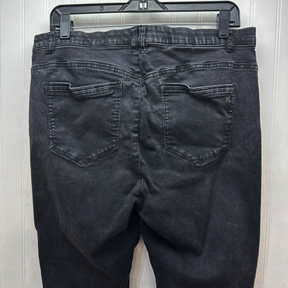 Democracy Jeans Womens 14 Skinny Ab Technology Black Stretch Denim Slimming