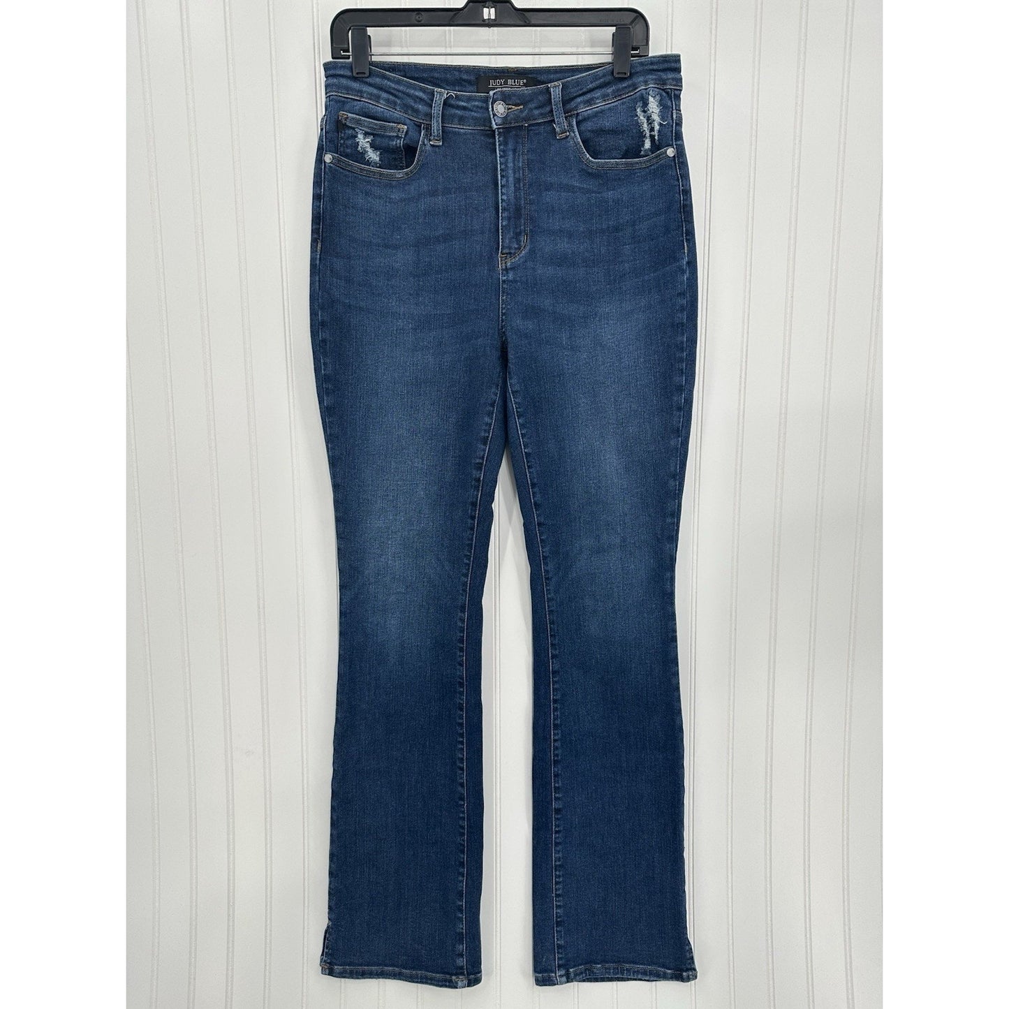 Judy Blue Jeans Women 11 30 Bootcut High Rise Slim Fit Blue Denim Western Cowboy