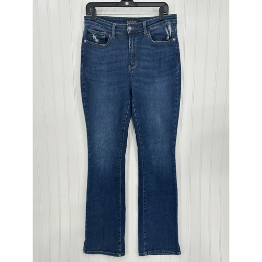 Judy Blue Jeans Women 11 30 Bootcut High Rise Slim Fit Blue Denim Western Cowboy