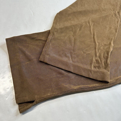 Chicos Pants 3 US 16 XL Travelers Slinky Knit Ankle Brown Stretch Coastal Womens