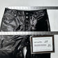 BLDWN Parker Leather Pants Womens 25 Straight Crop Black Genuine Leather EUC