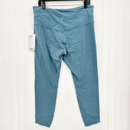Athleta Legging Womens XL Elation Pirouette 7/8 Tight Blue Stretch Active NEW