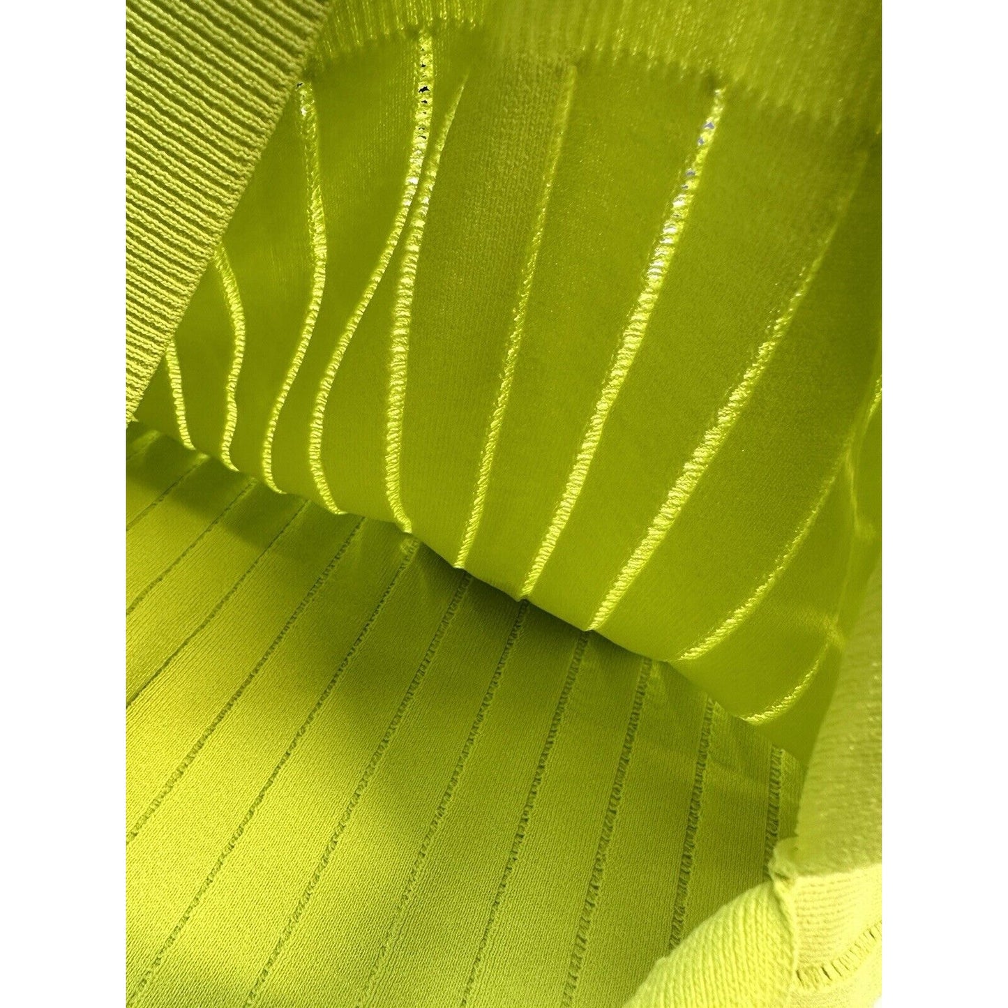 Joseph Ribkoff Top Womens Medium Neon Green Yellow Studded Travel OldMoney EUC