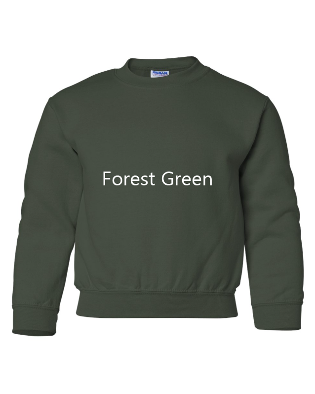 Grumpy Highland Cow Embroidered YOUTH Crewneck Sweatshirt