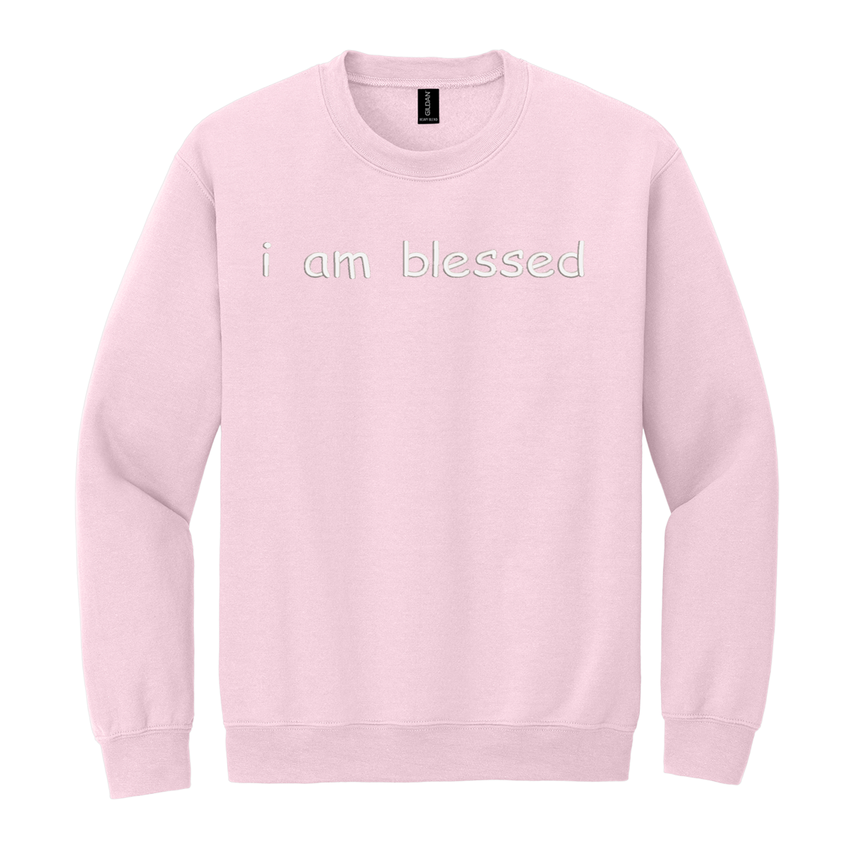 I Am Blessed Sweatshirt Embroidered ADULT Hoodie / Crewneck Sweatshirt Unisex Affirmation Positive Inspirational Gift