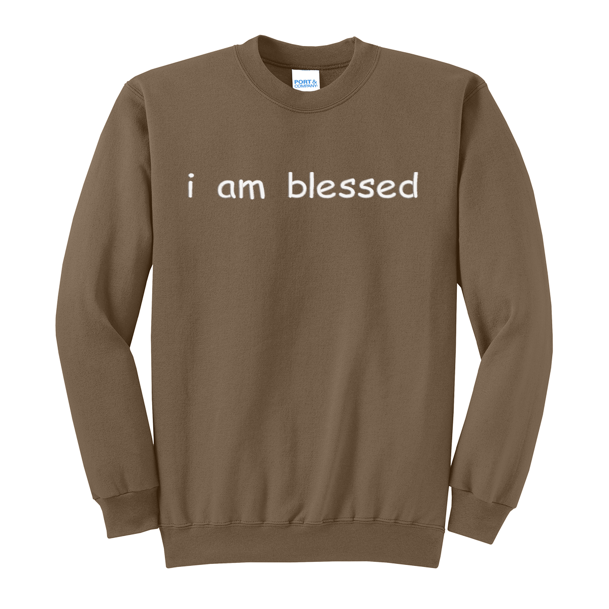 I Am Blessed Sweatshirt Embroidered ADULT Hoodie / Crewneck Sweatshirt Unisex Affirmation Positive Inspirational Gift