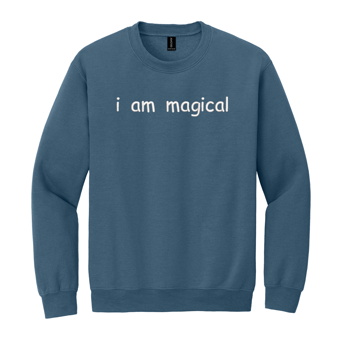 I Am Magical Sweatshirt Embroidered ADULT Hoodie / Crewneck Sweatshirt Unisex Affirmation Positive Inspirational Gift