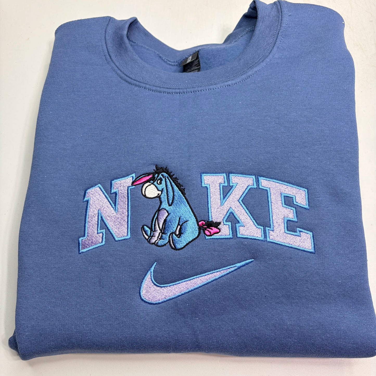 Nike Eeyore Embroidered ADULT Hoodie / Crewneck Sweatshirt Unisex Winnie The Pooh