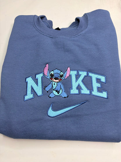 Nike Stitch Embroidered ADULT Hoodie / Crewneck Sweatshirt Unisex Cartoon Movie Lover Gift