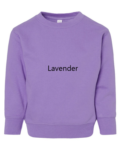 Highland Cow Case IH Farm Girl Embroidered TODDLER Crewneck Sweatshirt