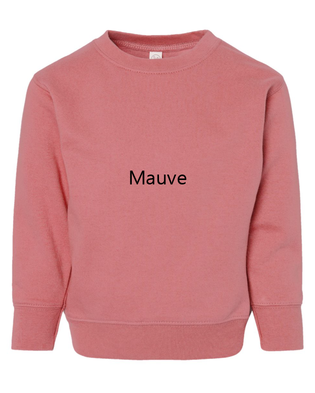 Highland Cow Embroidered TODDLER Crewneck Sweatshirt Grumpy Moo