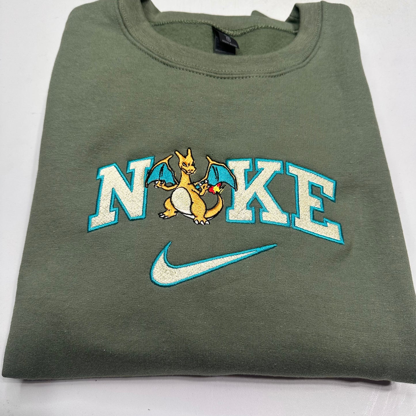 Nike Pokemon Charizard Embroidered ADULT Hoodie / Crewneck Sweatshirt Unisex