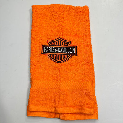 Harley Davidson Towels Embroidered Hand Towel Bathroom Home Biker Decor