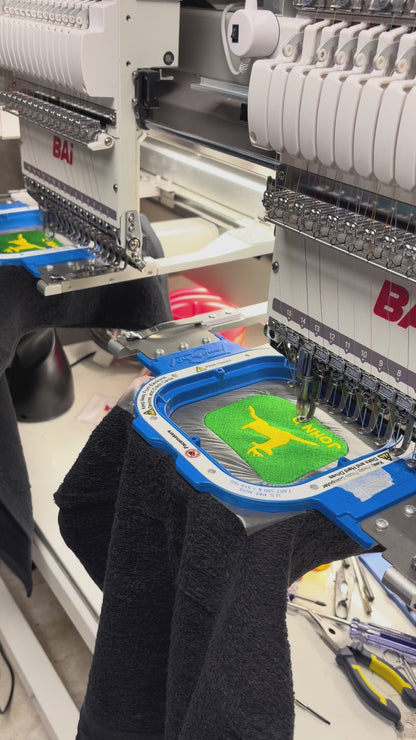 John Deere Embroidered Hand Towels