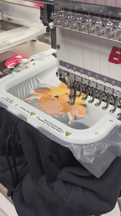 Highland Cow Embroidered Toddler Sweatshirt Grumpy Moo