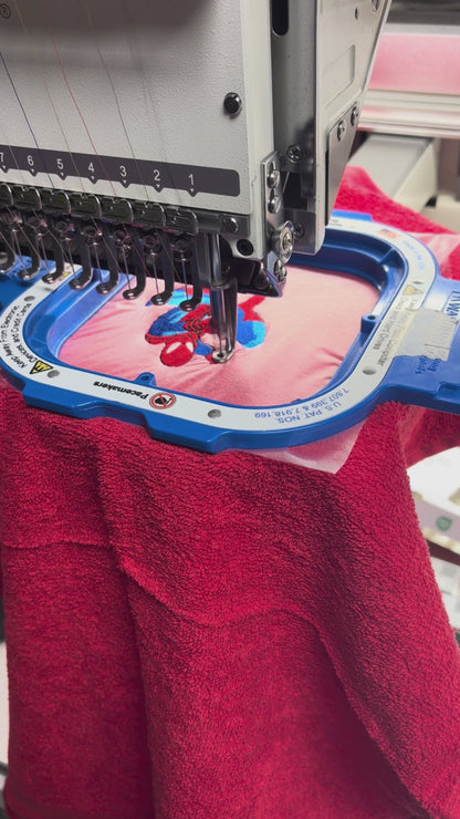 Spiderman Embroidered Hand Towels