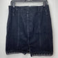 Vintage Jean St. Tropez Denim Skirt Sz 13/14 Black 100% Cotton *Measures Smaller