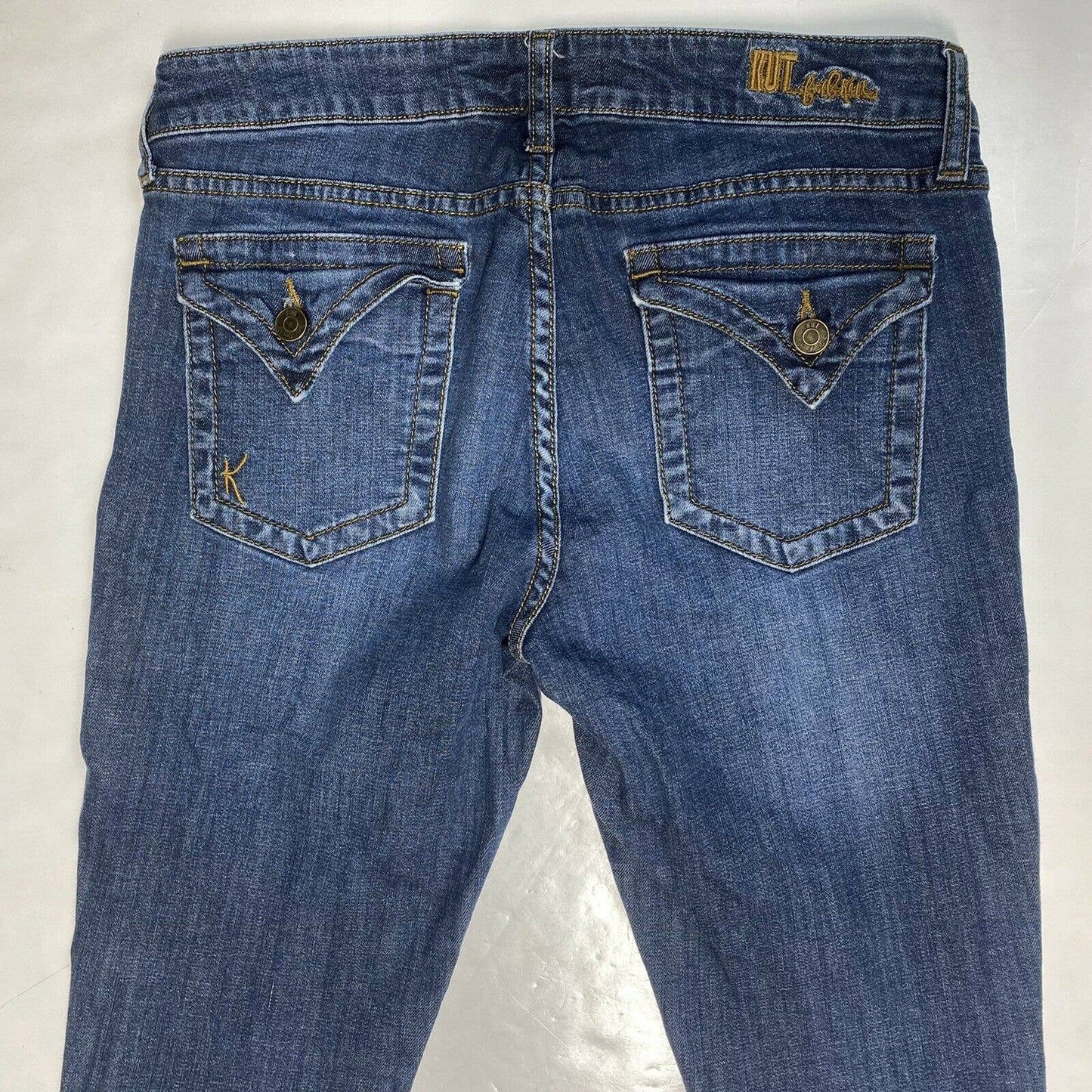 Kut From The Kloth Skinny Sz 6 Womens Midrise Denim Blue Jeans Medium Wash