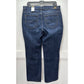 LEE Relaxed Fit Straight Leg Jeans Womens 16 Short Midrise Blue Denim Dark NEW