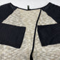 Poeme By Citron Layered Tunic Top Sz Medium Animal Print Split Back Tiered Long