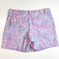 Lilly Pulitzer Jayne Knit Shorts Womens 8 Pink Sorbet Pattern Golf Barbie EUC