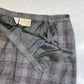 Vintage Pendleton Wool Midi Skirt 16 Gray Glen Plaid Houndstooth See Measurement