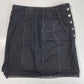 Vintage Jean St. Tropez Denim Skirt Sz 13/14 Black 100% Cotton *Measures Smaller