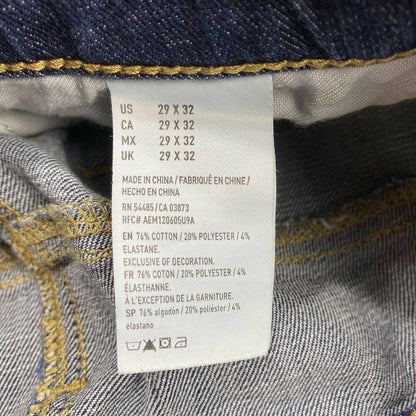 American Eagle Slim Straight Sz 29 Mens Extreme Flex 4 Denim Jeans Holes EUC
