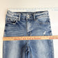 Bridge By Gly Ultra High Rise Super Flare Jeans 27 Stretch Denim Distressed Fray
