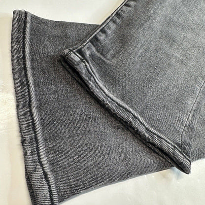 Good American Good Legs Stove Pipe Jeans 14/32 High Rise Gray Black Denim NEW