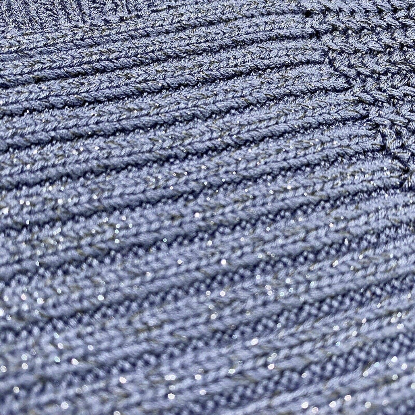 Chico's Open Front Long Cardigan Sz 2 (US 12/Large) Blue Periwinkle Sleeveless
