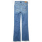 American Eagle Super Hi-Rise Flare Jeans 18 Stretch Blue Denim Distressed NEW