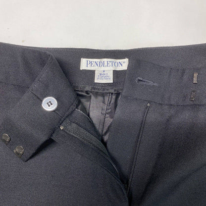 Pendleton 100% Wool Wide Straight Leg Dress Pants Sz 8 Womens Career Lined *Spot