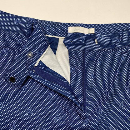 Lady Hagen Sailboat Golf Shorts Sz 16 Womens Novelty Print Blue White Casual EUC