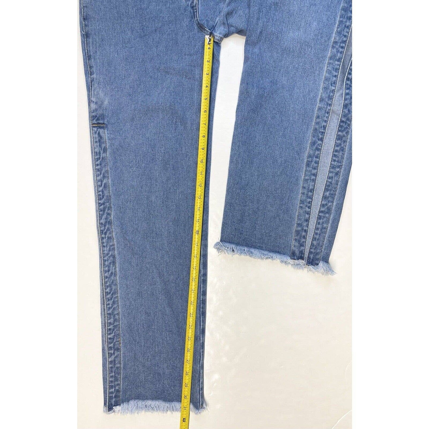 Litz by Uniq Wide Relaxed Jeans Med (28"Waist) Crossover Button Fly Open Sides