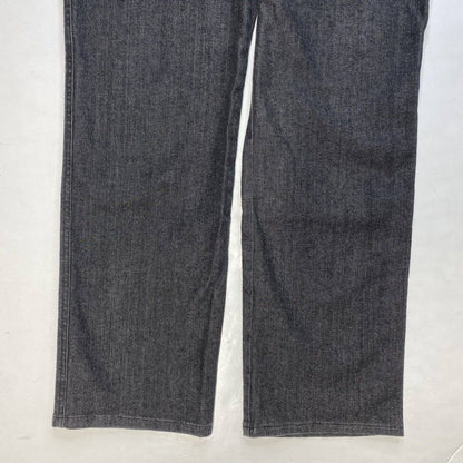 St. John Sport Straight Leg Jeans Sz 8 Womens High Rise Dark Gray Stretch Short