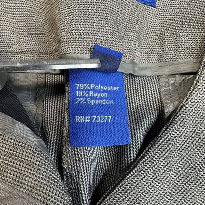 APT 9 Wide Leg Trouser 14 Midrise Brown Dress Pants Tummy Control Career NEW