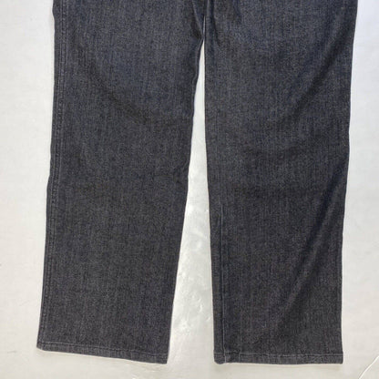 St. John Sport Straight Leg Jeans Sz 8 Womens High Rise Dark Gray Stretch Short