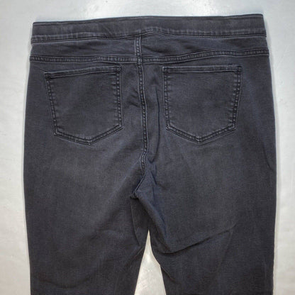 J. Jill 5 Pocket Leggings Sz 12 Womens Faded Black Stretch Denim Casual Jeans