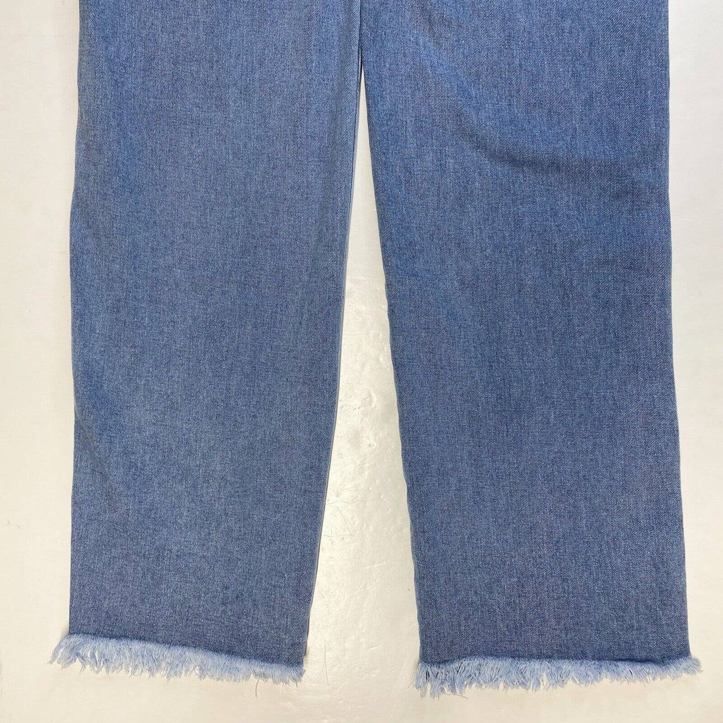 Litz by Uniq Wide Relaxed Jeans Med (28"Waist) Crossover Button Fly Open Sides