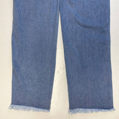 Litz by Uniq Wide Relaxed Jeans Med (28"Waist) Crossover Button Fly Open Sides
