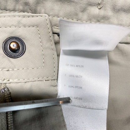 North Face Cargo Capri Sz 8 Beige Nylon Hiking Trail Cropped Pants Cinch Hem EUC