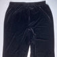 Vintage Cachet Velvet Wide Leg Pants Sz 16 Black Pull On Casual Made In USA
