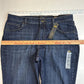 LEE Relaxed Fit Straight Leg Jeans Womens 16 Short Midrise Blue Denim Dark NEW
