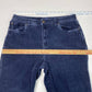 Bill Blass Tapered Corduroy Jeans Sz 12 Womens High Rise Navy Blue Casual Pants