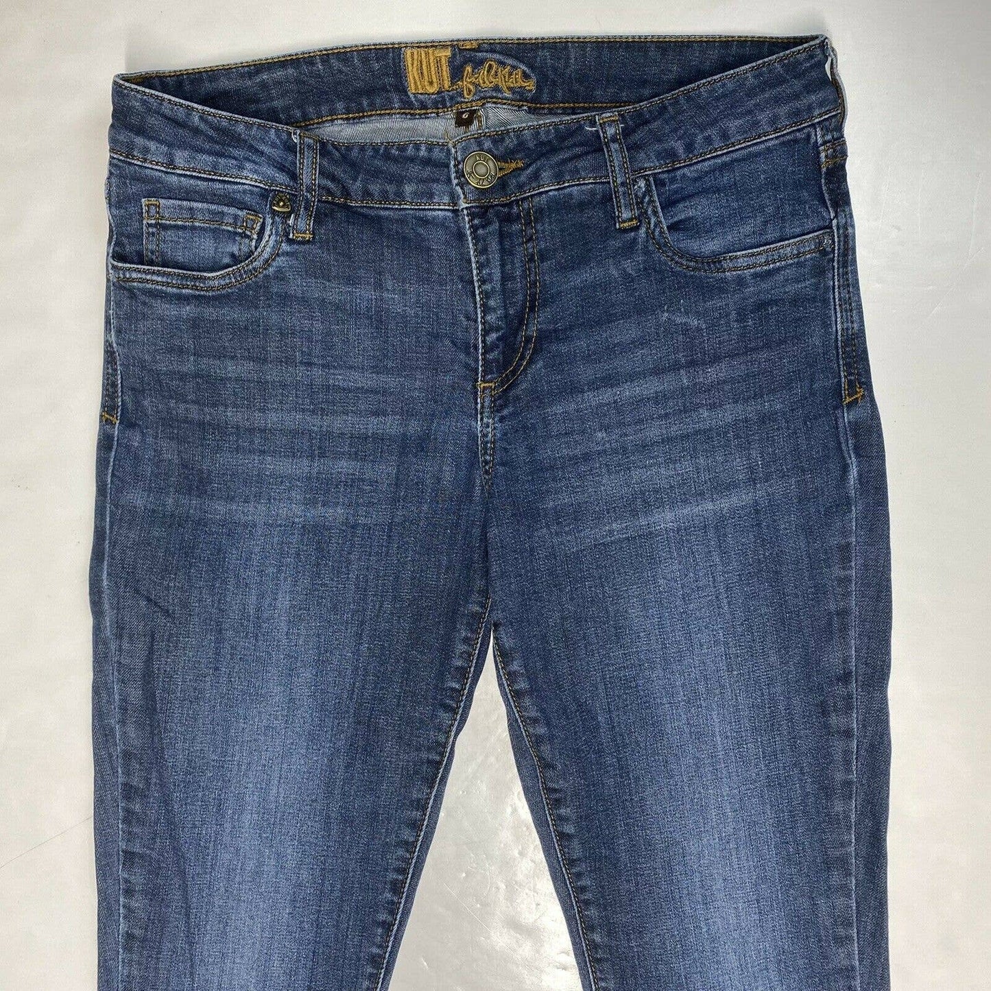Kut From The Kloth Skinny Sz 6 Womens Midrise Denim Blue Jeans Medium Wash