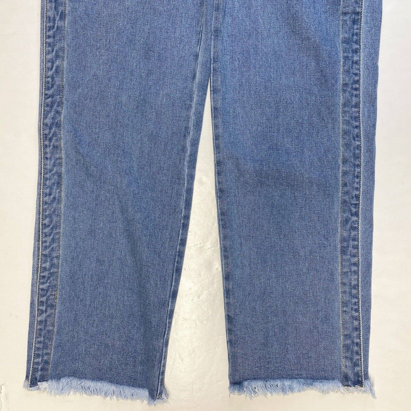 Litz by Uniq Wide Relaxed Jeans Med (28"Waist) Crossover Button Fly Open Sides