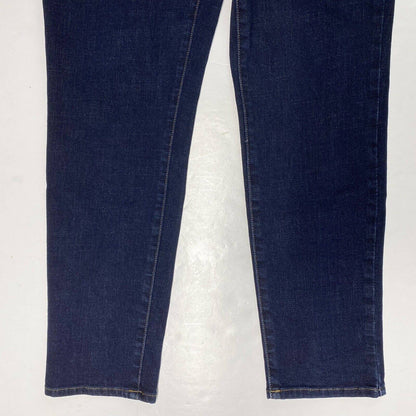 Chicos So Slimming Girlfriend Ankle Sz 0.5 (US 6) Stretch Denim Blue Crop Jeans
